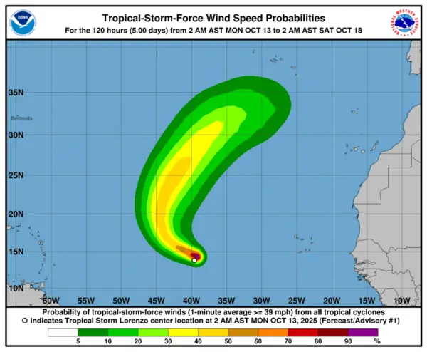 Tormenta Lorenzo
