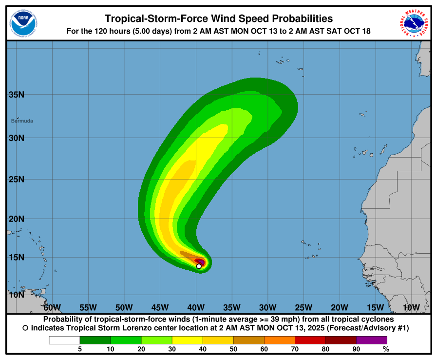Tormenta Lorenzo