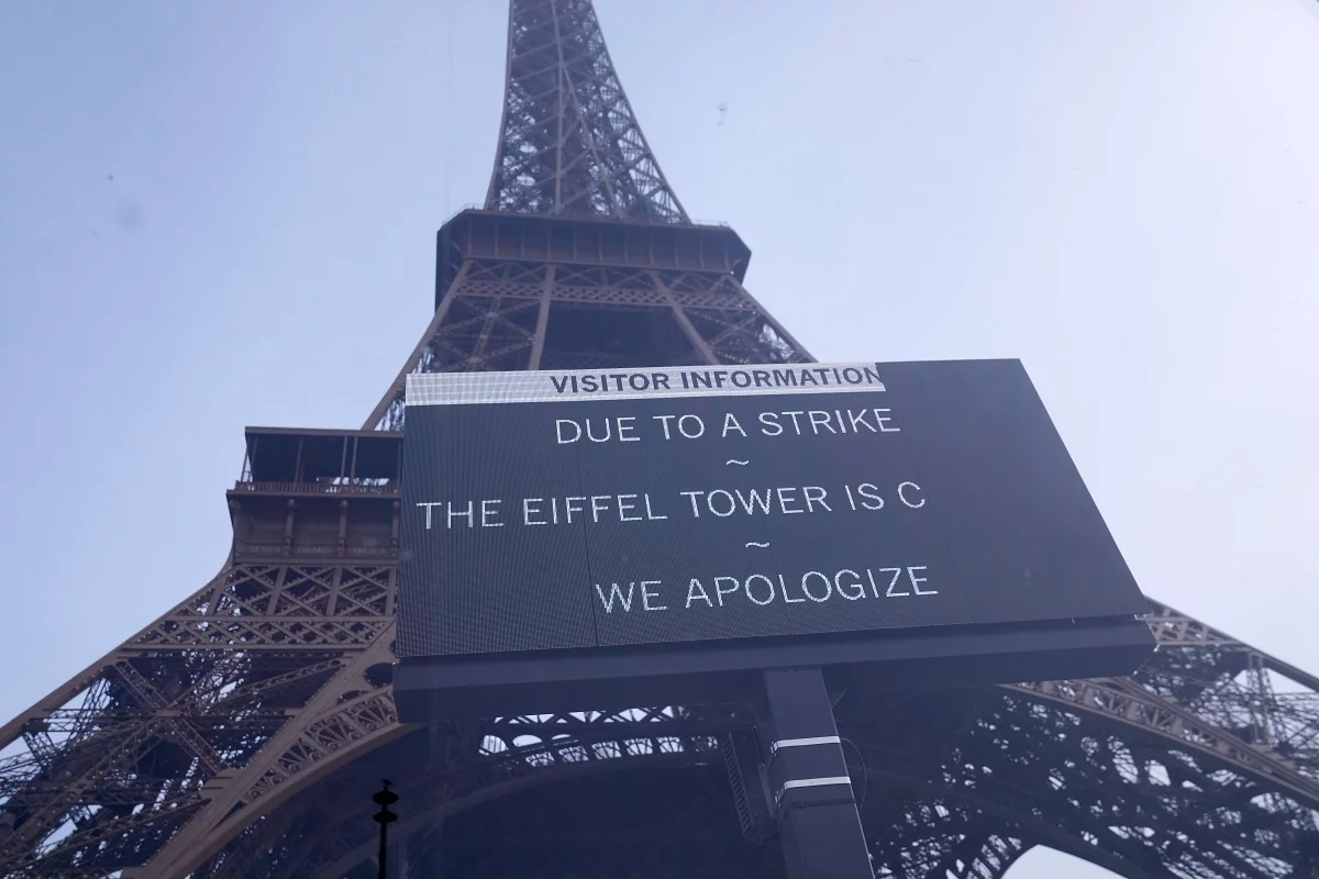 Cierran la Torre Eiffel por protestas en Francia contra la austeridad