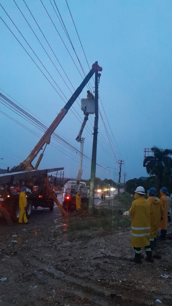 edesur en la tormenta