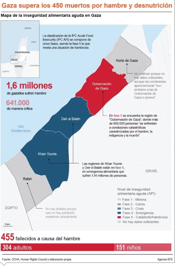 info-GAZA 450 MUERTOS