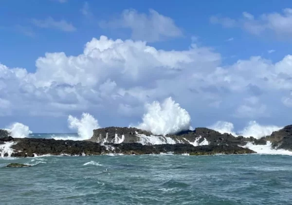 Oleaje peligroso en las costas de República Dominicana.