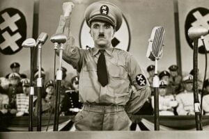 película 'El gran dictador', una sátira sobre el nazismo protagonizada por Charles Chaplin.