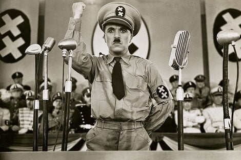 película 'El gran dictador', una sátira sobre el nazismo protagonizada por Charles Chaplin.
