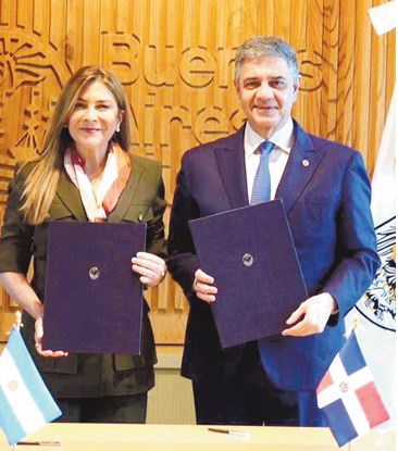 Carolina y Jorge Macri.