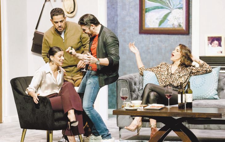 Una escena de la pieza teatral Los vecinos de arriba