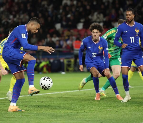 Kylian Mbappé,  autor de dos de los cuatro goles Francia.   ap