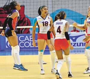 Equipo dominicano en  acción el pasado evento.