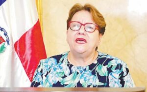 Gloria Ceballos habló en el Palacio Nacional