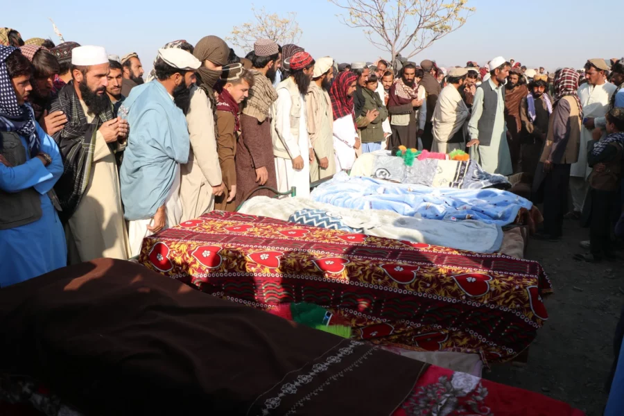 Afganos fallecidos tras ataque