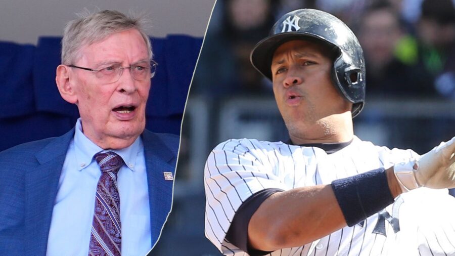 Bud Selig y Alex Rodríguez