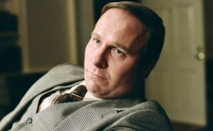 Christian Bale como Dick Cheney en la película Vice