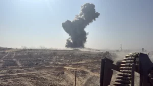 La demolición del túnel por parte del Ejército de Israel