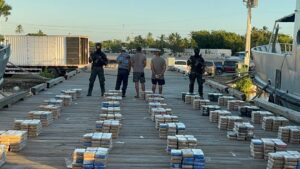 Cocaína incautada por la DNCD