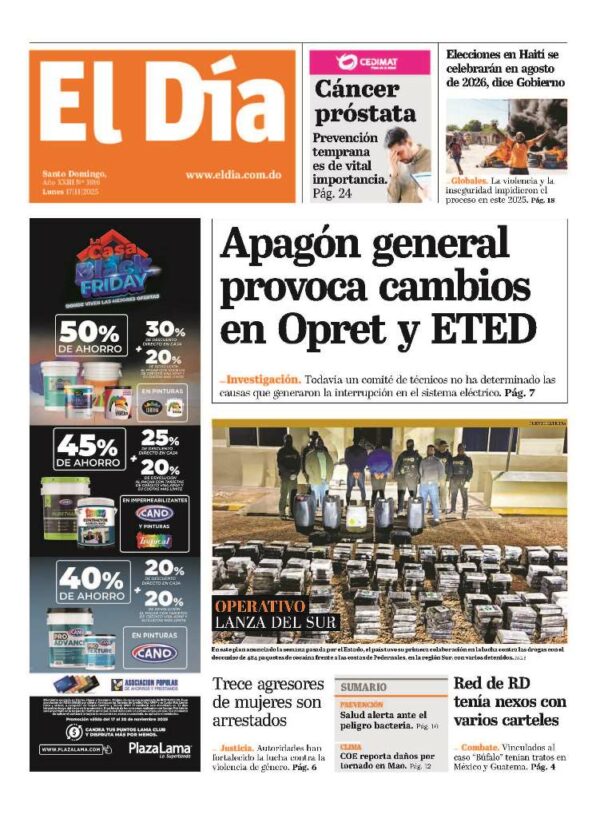 Portada impresa 17-11-2025