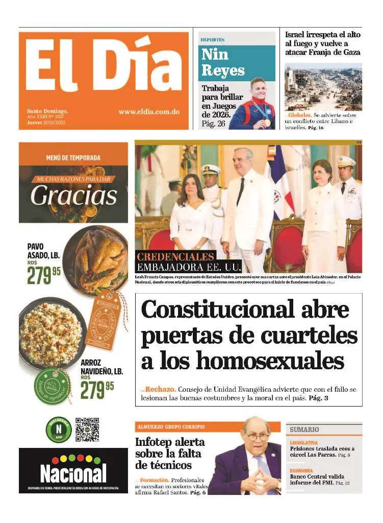 Portada impresa 20-11-2025