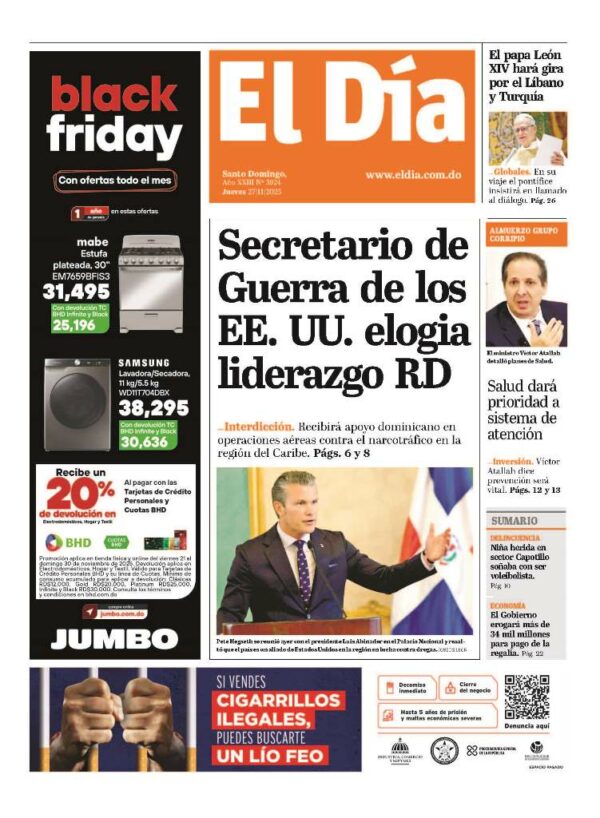 Portada impresa 27-11-2025