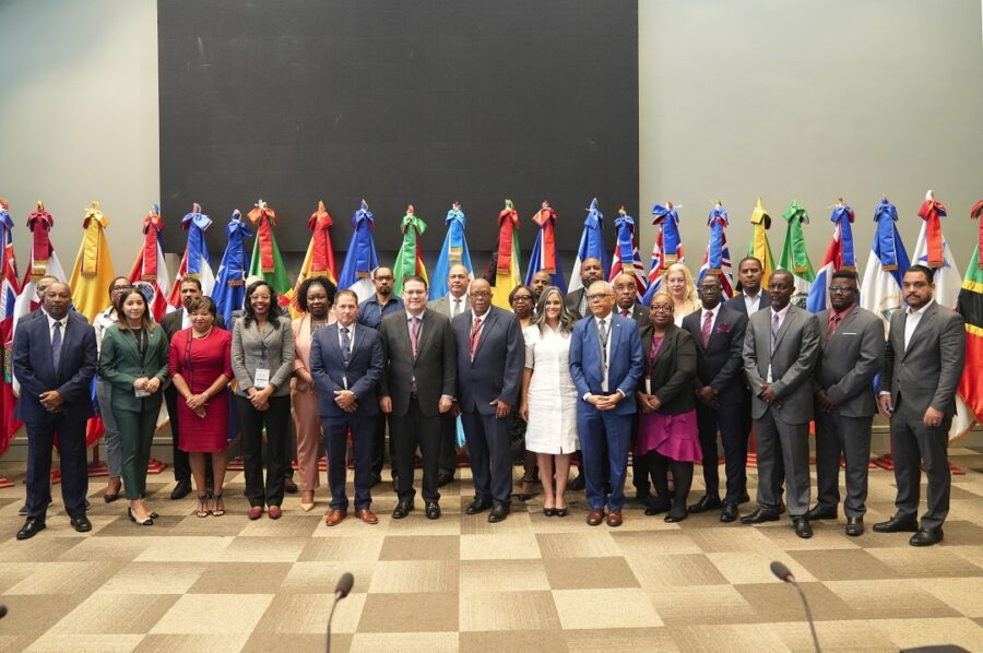 Representantes de los países caribeños que participan en el encuentro
