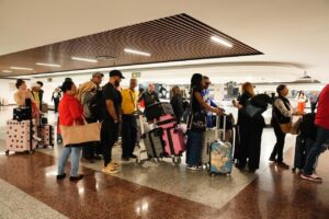 Viajeros gracia navideña