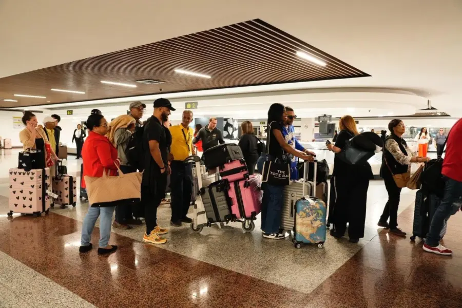 Viajeros gracia navideña