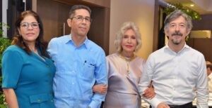 Audry Pérez, Manuel Olivero, Isabel Auffant y Giovanni Báez Auffant.