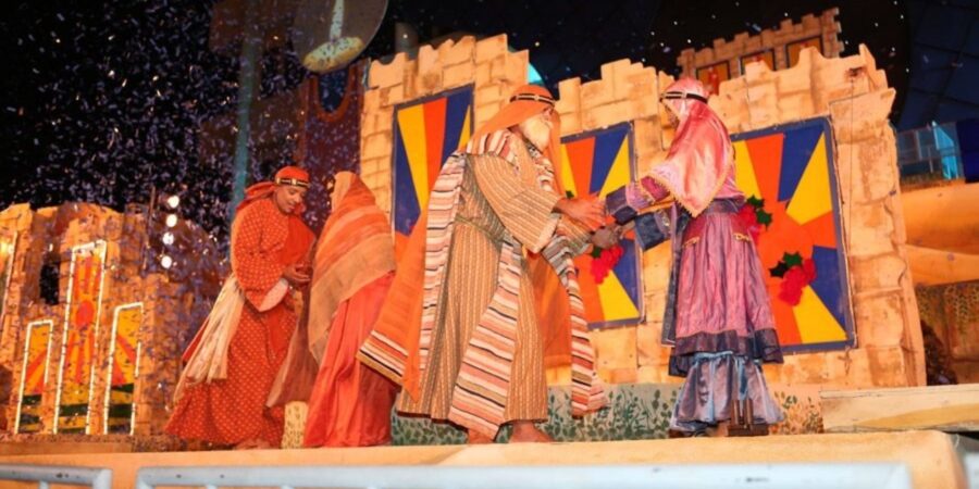 Una escena del montaje teatral “El milagro de la Navidad”.