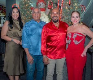Julissa Núñez, Amaury Polanco, Mauricio García y Brenda Sánchez.