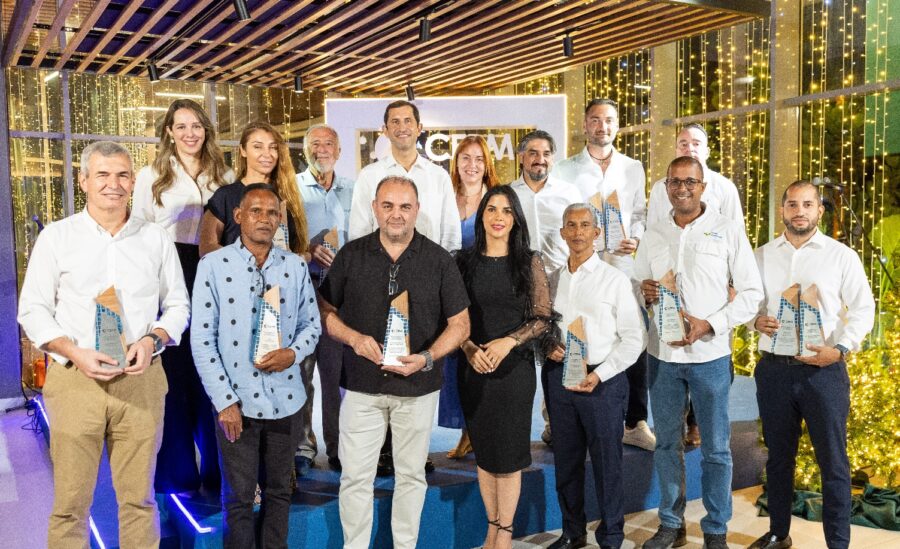 Ejecutivos de la empresa durante el encuentro.