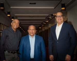 Mario Díaz, Valerio de León y Máximo Jiménez.