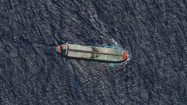 El petrolero Skipper, recientemente incautado por Estados Unidos frente a las costas de Venezuela