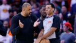 Ime Udoka criticó el trabajo de los árbitros del juego entre Rockets y Nuggets por lo que fue multado