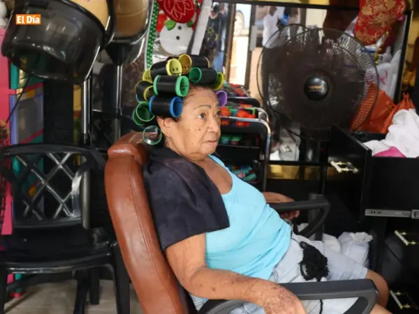 Mujer en rolos