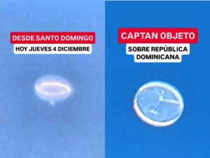 Globo estratosférico visto desde República Dominicana.