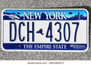 Placa de vehículo de Newyork
