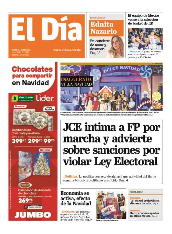 Portada impresa 02-12-2025