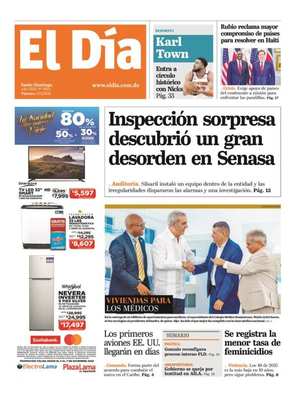 Portada impresa 05-12-2025