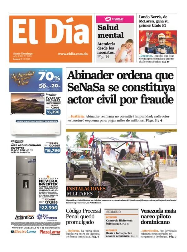 Portada impresa 08-12-2025