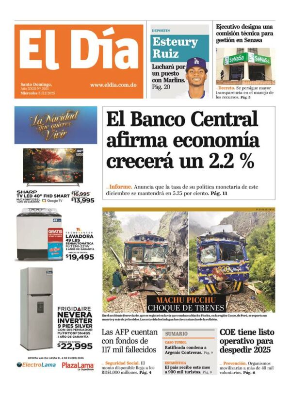 Portada impresa 31-12-2025