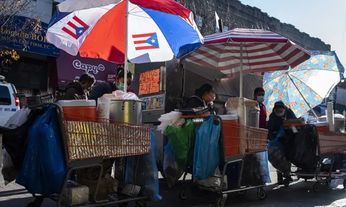 Vendedores ambulantes en New York.
