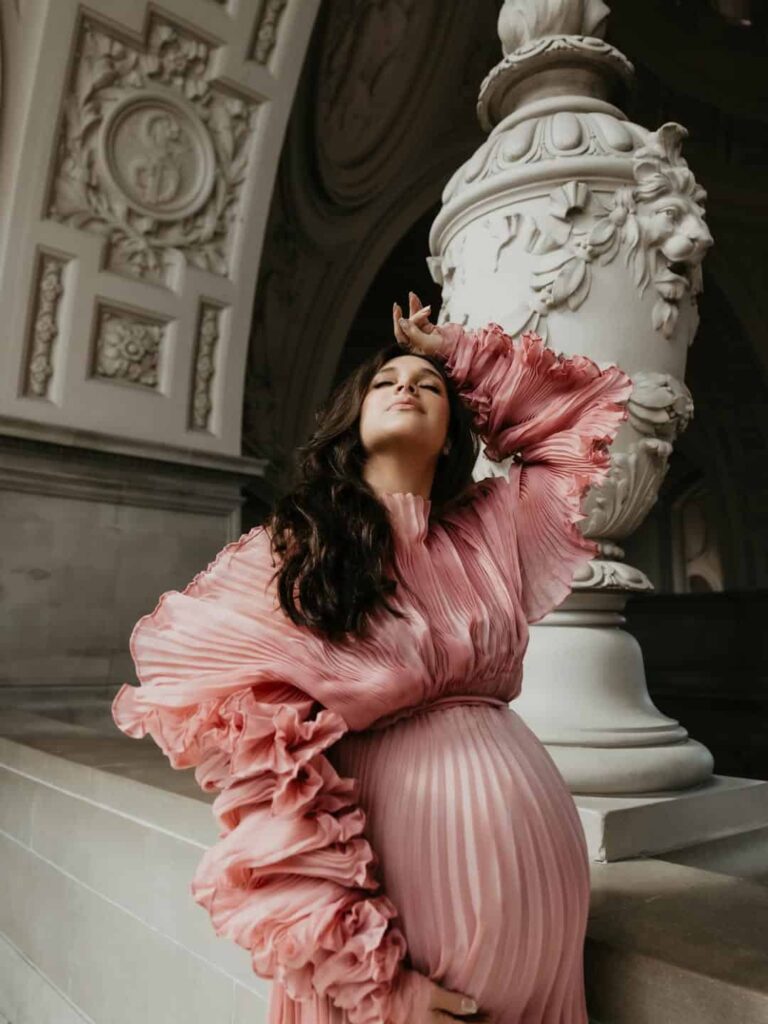 Amelia Vega-embarazo