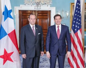 Marco Rubio y el canciller de Panamá, Javier Martínez-Acha.
