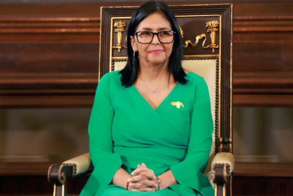 Delcy Rodríguez, a presidenta encargada de Venezuela.