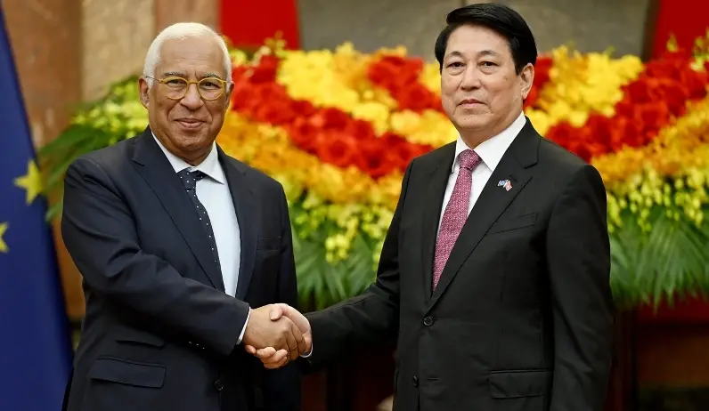 El presidente Luong Cuong se reunió con António Costa.