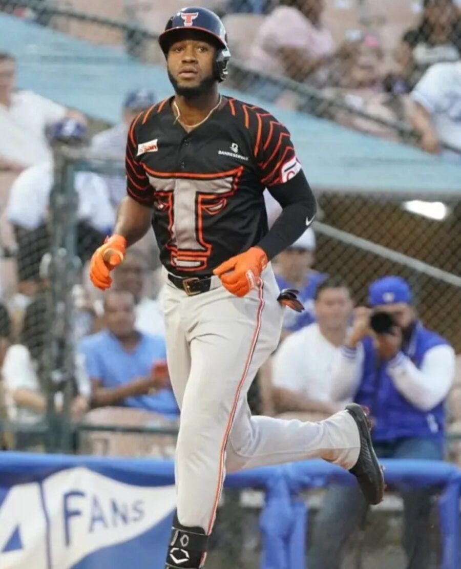 El jardinero Bryan de la Cruz, de los Toros, es un azote del pitcheo en la Liga Dominicana.