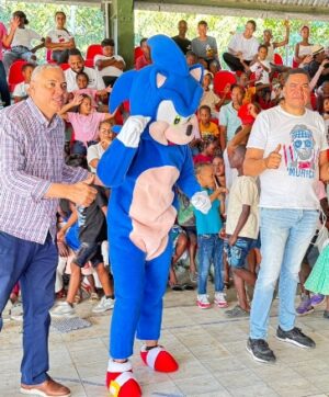 Los hermanos Héctor y Henry Gómez en el  evento.
