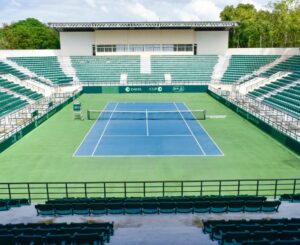 Cancha del Centro Nacional de Tenis, en el Parque del Este.