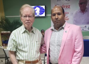 El empresario José Luis Corripio junto a  Braulio Ramírez.