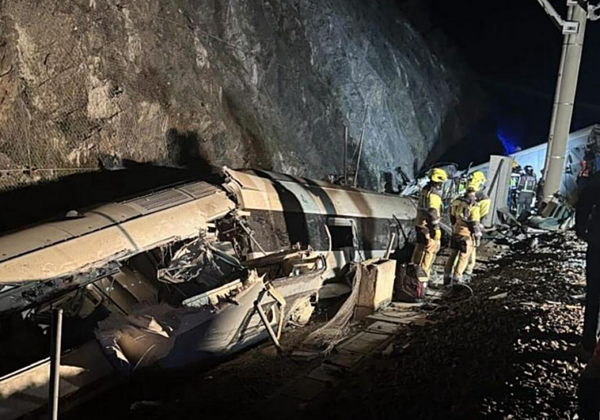 Accidente de tren en España