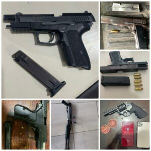 Armas de fuego-Policía Santiago