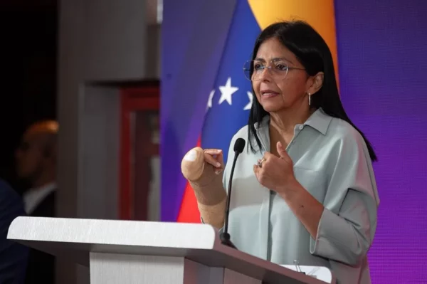 La presidenta encargada de Venezuela, Delcy Rodríguez